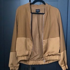 Forever21 Satin Bomber Jacket